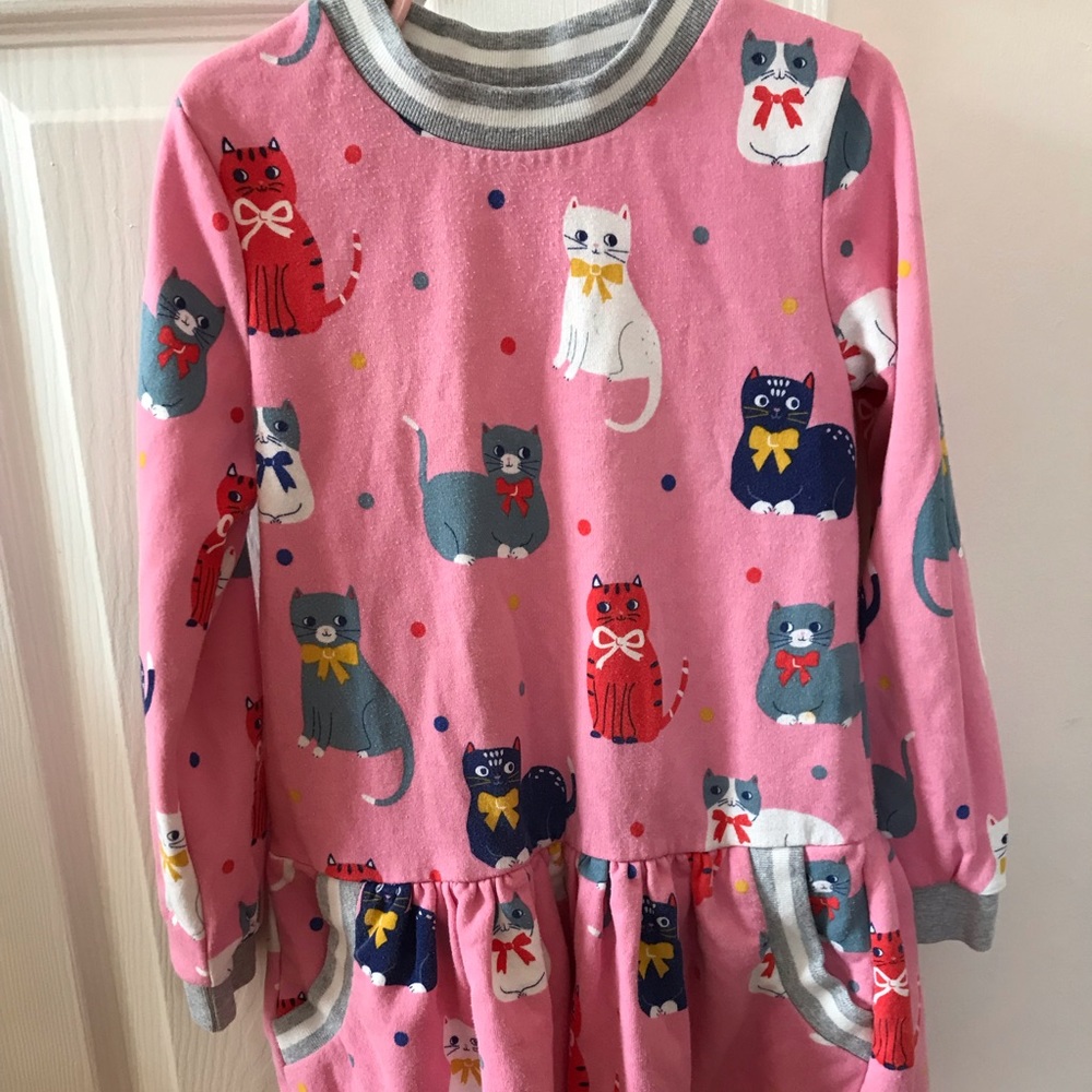 Mini Boden pink sweater dress